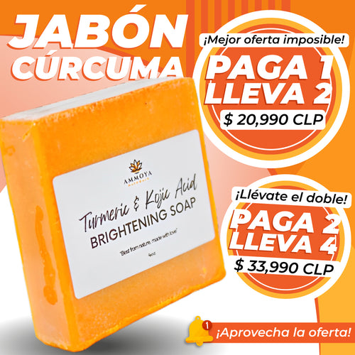 🧼JABÓN DE CÚRCUMA Y ÁCIDO KÓJICO PARA EL ACNÈ